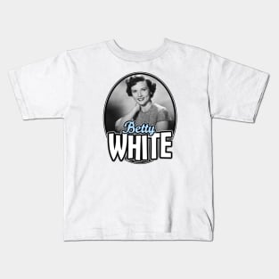 Betty White: The Queen Of Classic TV Kids T-Shirt